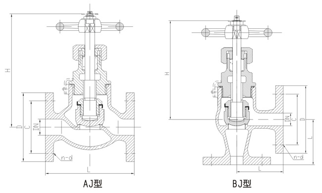 船用日标青铜5K16K截止止回阀(图2)