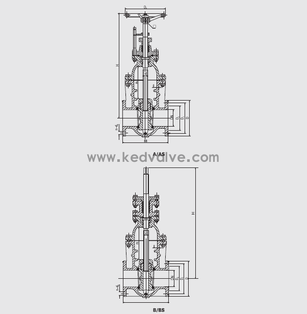 船用油轮闸阀CB/T3591-94(图1)