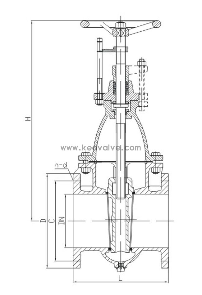 船用不锈钢闸阀CB/T3955-2004(图1)