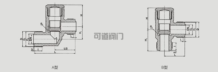 船用外螺纹青铜止回阀GB597-83(图1) 船用外螺纹青铜止回阀GB597-83(图1)