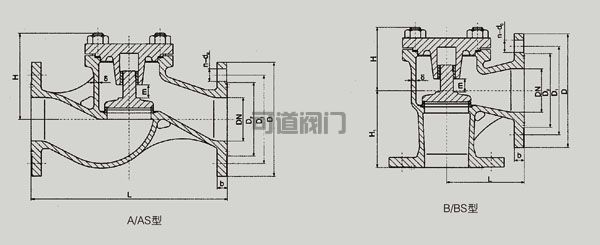 船用不锈钢止回阀CB/T3944-2002(图1)