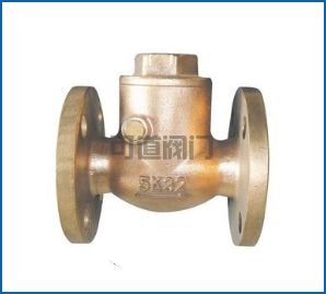船用日标青铜摆式止回阀 F7371(图1)