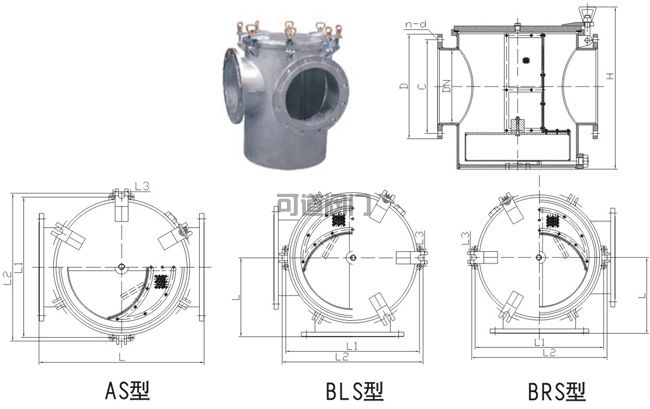 船用海水滤器CB/T497-94(图1)
