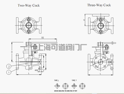 船用日标青铜旋塞阀JIS F7381(图1) 船用日标青铜旋塞阀JIS F7381