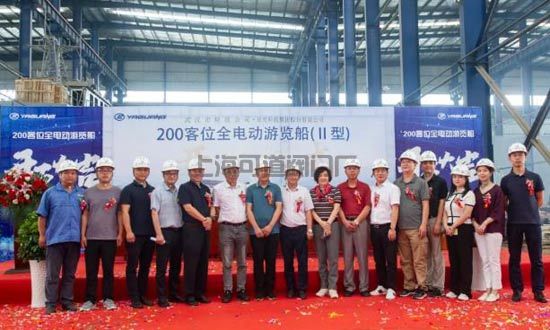 亚光助力新能源船艇，武汉轮渡200客位新能源纯电动游船顺利开工(图1)