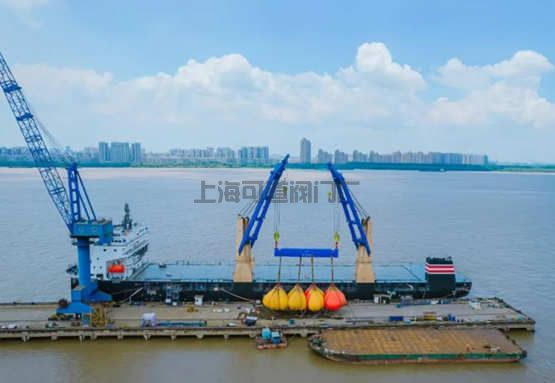 南京金陵船厂12500吨首制重吊船800吨负载联吊试验成功(图4)