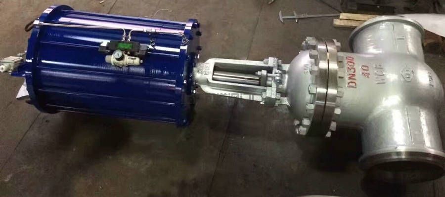 气动带手动闸阀厂家尺寸图片说明书(图2) 气动带手动闸阀厂家尺寸图片说明书2