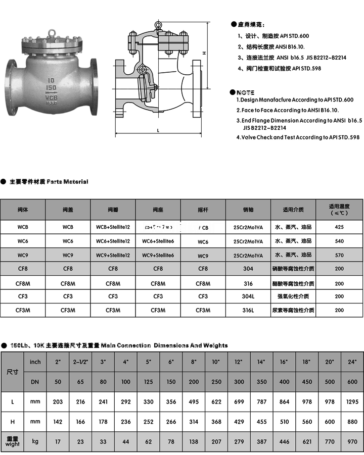 美标止回阀H44H/H44W(图4)